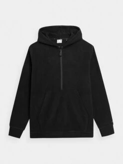 4F Fleece Hoodie Zwart
