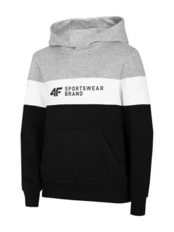 4F Hoodie Grijs/wit/zwart