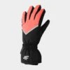 4F Ski-/snowboardhandschoenen Zwart/koraalrood -Gstar Kleding Winkel 4f ski snowboardhandschoenen zwart koraalrood