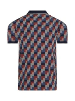 Poloshirt Blauw/rood -Gstar Kleding Winkel 4funkyflavours poloshirt blauw rood 1