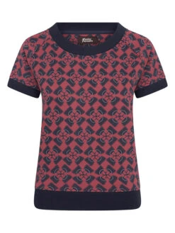 Shirt "Just How Sweet Is Your Love" Rood/zwart