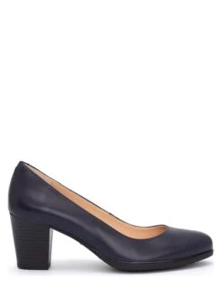 Leren Pumps Donkerblauw