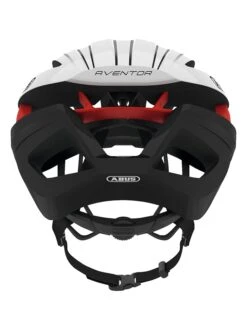 Abus Fietshelm "Aventor" Wit/rood -Gstar Kleding Winkel abus fietshelm aventor wit rood 2
