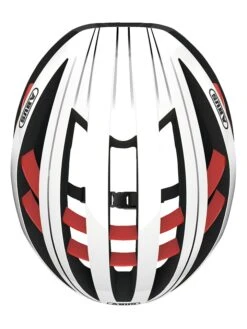 Abus Fietshelm "Aventor" Wit/rood -Gstar Kleding Winkel abus fietshelm aventor wit rood 3