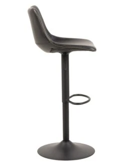 Barkrukken "Oregon" Zwart - (B)46,5 X (H)103 X (D)50 Cm -Gstar Kleding Winkel ac design barkrukken oregon zwart b 46 5 x h 103 x d 50 cm 2