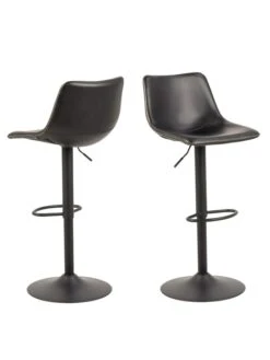 Barkrukken "Oregon" Zwart - (B)46,5 X (H)103 X (D)50 Cm