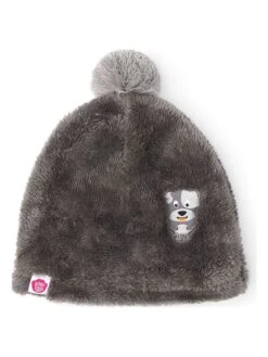 Affenzahn Pluchen Muts "Hond" Grijs