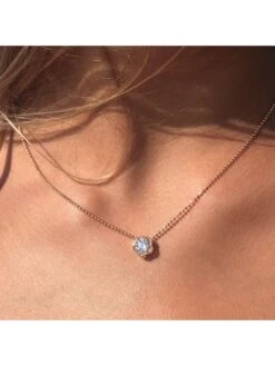 Zilveren Ketting "Désir" Met Zirkonia - (L)41 Cm -Gstar Kleding Winkel ailoria zilveren ketting desir met zirkonia l 41 cm 1