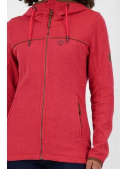 Fleece Vest "Claudine" Rood -Gstar Kleding Winkel alife and kickin fleece vest claudine rood 3