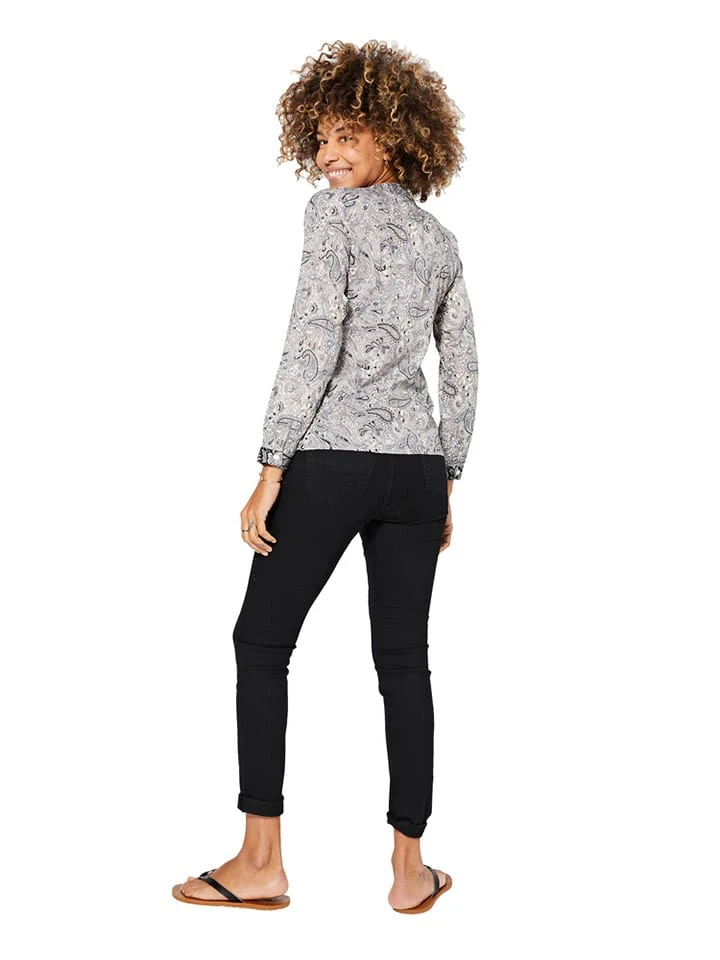 Blouse Grijs/beige 4 Blouse Grijs/beige - Afbeelding 2