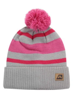 Beanie "Bakarne" Grijs/roze
