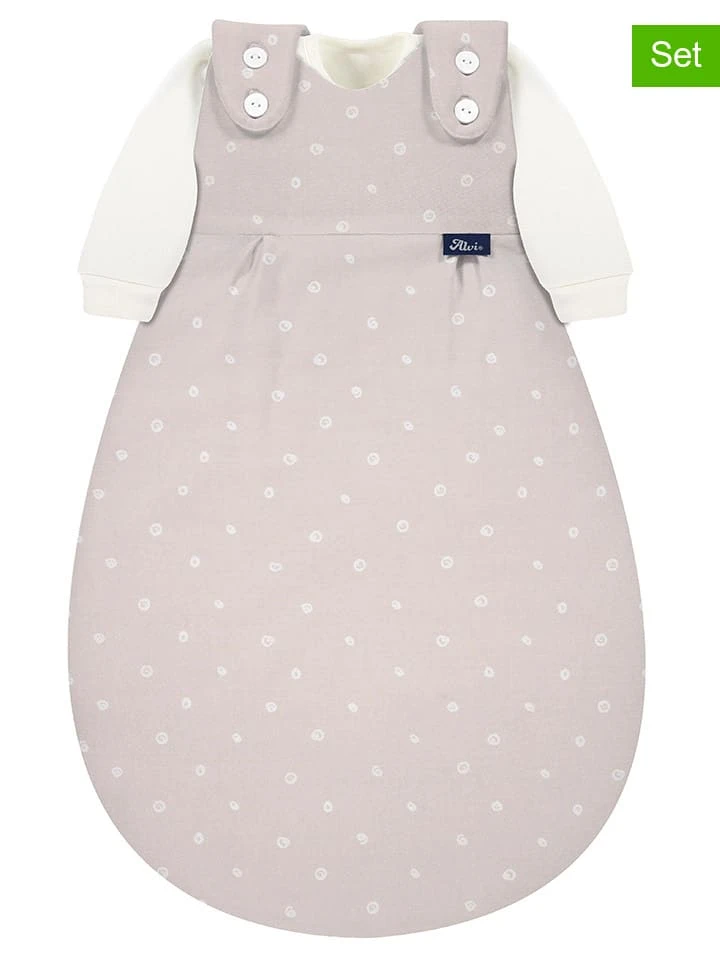 Alvi 3-delige Set: Babyslaapzakken "Max" Wit/beige 3 Alvi 3-delige Set: Babyslaapzakken "Max" Wit/beige