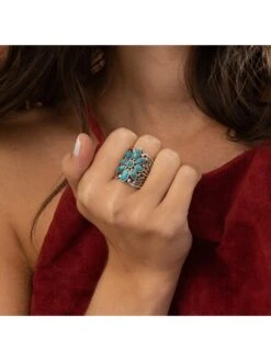 Zilveren Ring "Tunche" Met Edelstenen -Gstar Kleding Winkel amazonia zilveren ring tunche met edelstenen 1