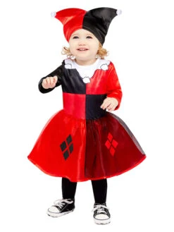 AMSCAN 2-delig Kostuum "Harley Quinn" Rood/zwart