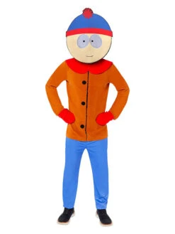 AMSCAN 3-delig Kostuum "Stan" Oranje/blauw