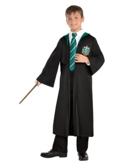 AMSCAN Kostuumcape "Slytherin" Zwart/groen