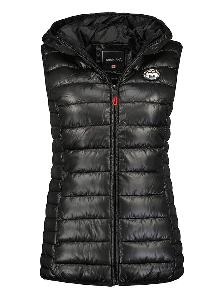 Doorgestikte Bodywarmer "Ada" Zwart 3 Doorgestikte Bodywarmer "Ada" Zwart