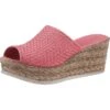 Andrea Conti Leren Sleehakslippers Roze -Gstar Kleding Winkel andrea conti leren sleehakslippers roze