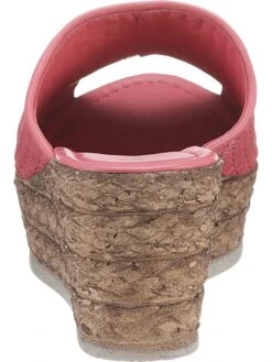 Andrea Conti Leren Sleehakslippers Roze -Gstar Kleding Winkel andrea conti leren sleehakslippers roze 3