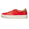 Andrea Conti Leren Sneakers Rood/lichtbruin -Gstar Kleding Winkel andrea conti leren sneakers rood lichtbruin