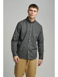 Anerkjendt Blouse "Konrad" - Regular Fit - Grijs