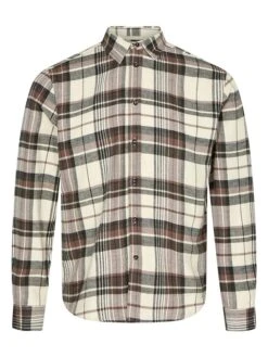 Anerkjendt Blouse "Louis" - Regular Fit - Bruin/meerkleurig