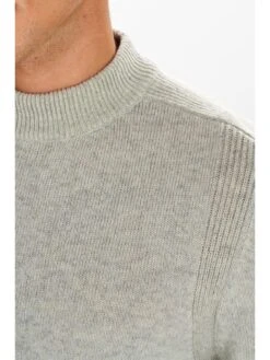 Anerkjendt Wollen Trui "Rico" Grijs -Gstar Kleding Winkel anerkjendt wollen trui rico grijs 4