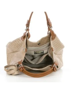 Leren Handtas "Fosdinovo" Beige - (B)37 X (H)15 X (D)45 Cm -Gstar Kleding Winkel anna morellini leren handtas fosdinovo beige b 37 x h 15 x d 45 cm 3