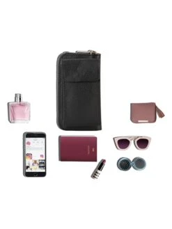 Leren Portemonnee "Cerca" Zwart - (B)11 X (H)19 X (D)4 Cm -Gstar Kleding Winkel anna morellini leren portemonnee cerca zwart b 11 x h 19 x d 4 cm 5