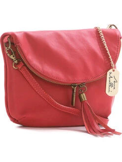 Leren Schoudertas "Alice" Rood - (B)22 X (H)18 X (D)2 Cm -Gstar Kleding Winkel anna morellini leren schoudertas alice rood b 22 x h 18 x d 2 cm 1