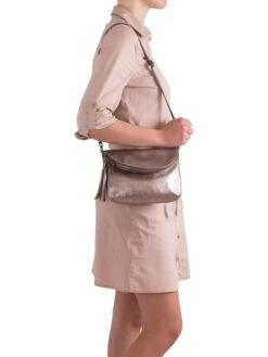 Leren Schoudertas "Beverly" Roségoudkleurig - (B)22 X (H)18 X (D)2 Cm -Gstar Kleding Winkel anna morellini leren schoudertas beverly rosegoudkleurig b 22 x h 18 x d 2 cm 1