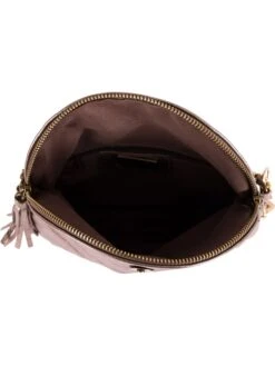 Leren Schoudertas "Beverly" Roségoudkleurig - (B)22 X (H)18 X (D)2 Cm -Gstar Kleding Winkel anna morellini leren schoudertas beverly rosegoudkleurig b 22 x h 18 x d 2 cm 3