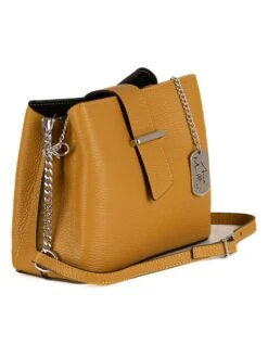 Leren Schoudertas "Ciosa" Okergeel - (B)22 X (H)17 X (D)10 Cm -Gstar Kleding Winkel anna morellini leren schoudertas ciosa okergeel b 22 x h 17 x d 10 cm 1