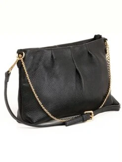 Leren Schoudertas "Corato" Zwart - (B)28 X (H)19 X (D)6 Cm -Gstar Kleding Winkel anna morellini leren schoudertas corato zwart b 28 x h 19 x d 6 cm 1