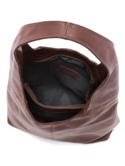 Leren Schoudertas Donkerbruin - (B)33 X (H)32 X (D)16 Cm -Gstar Kleding Winkel anna morellini leren schoudertas donkerbruin b 33 x h 32 x d 16 cm 3