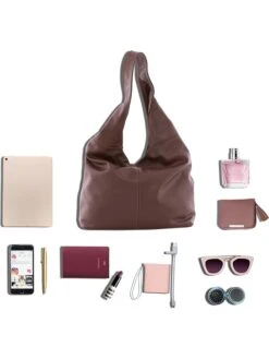 Leren Schoudertas Donkerbruin - (B)33 X (H)32 X (D)16 Cm -Gstar Kleding Winkel anna morellini leren schoudertas donkerbruin b 33 x h 32 x d 16 cm 6