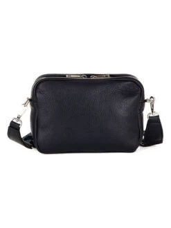 Leren Schoudertas "Erminia" Donkerblauw - (B)22 X (H)17 X (D)9 Cm -Gstar Kleding Winkel anna morellini leren schoudertas erminia donkerblauw b 22 x h 17 x d 9 cm 5