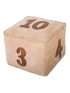 Kruk Beige - (L)45 X (B)45 X (H)38 Cm