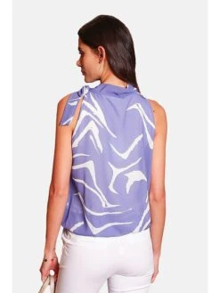 Blousetop Paars/wit -Gstar Kleding Winkel assuili blousetop paars wit 2