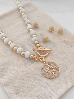 Vergulde Ketting Met Sierelement - (L)42 Cm