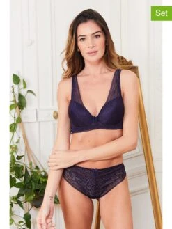 2-delige Ondergoedset "Lazo" Donkerblauw