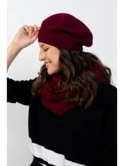 Kasjmieren Muts Rood -Gstar Kleding Winkel authentic cashmere kasjmieren muts rood 1