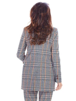 Mantel Bruin/donkerblauw/grijs -Gstar Kleding Winkel awama mantel bruin donkerblauw grijs 1