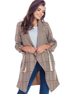 Mantel Bruin/meerkleurig