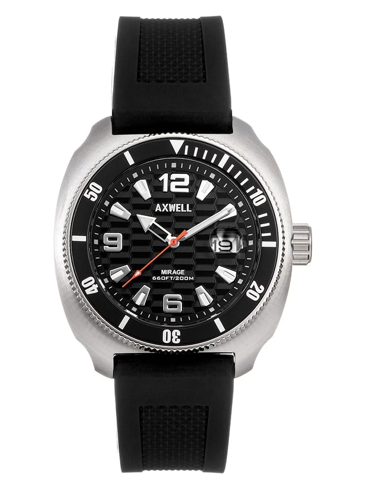 Kwartshorloge "Mirage" Zwart/zilverkleurig 3 Kwartshorloge "Mirage" Zwart/zilverkleurig