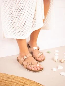 Teenslippers Koperkleurig -Gstar Kleding Winkel babunkers family teenslippers koperkleurig 4