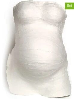 11-delige Set: Zwangerschapsbuikafdrukset Wit