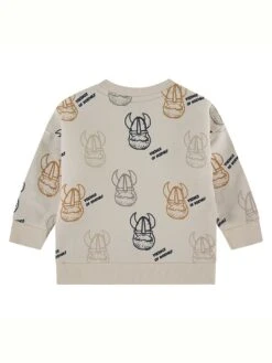 Sweatshirt Beige/zwart/oranje -Gstar Kleding Winkel babyface sweatshirt beige zwart oranje 1