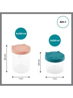 BabyMoov 9-delige Set: Voorraadglazen - 250/ 120 Ml -Gstar Kleding Winkel babymoov 9 delige set voorraadglazen 250 120 ml 8