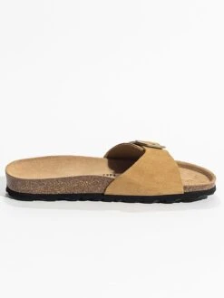 Leren Slippers "Zephyr" Camelkleurig -Gstar Kleding Winkel backsun leren slippers zephyr camelkleurig 2